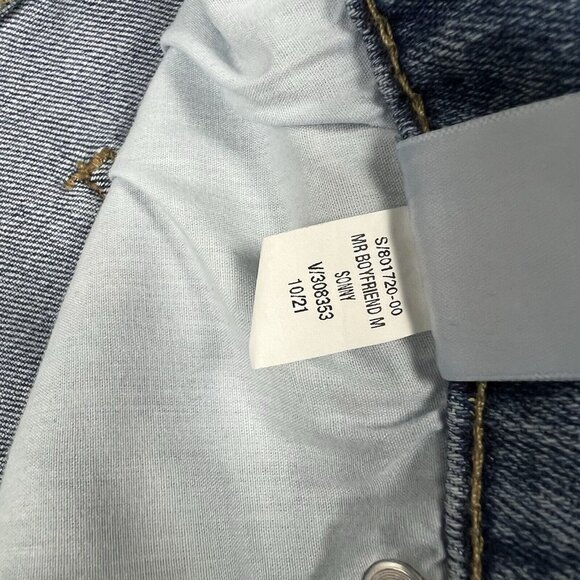 Old Navy Mid Rise Boyfriend Straight Jeans Plus Size 28 Sonny Wash Cuffed 801720 - Picture 8 of 10